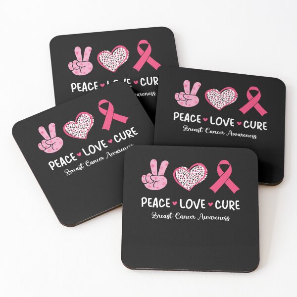 Item preview, Peace Love Cure Breast Cancer Awareness designed and sold by Antdoodle.