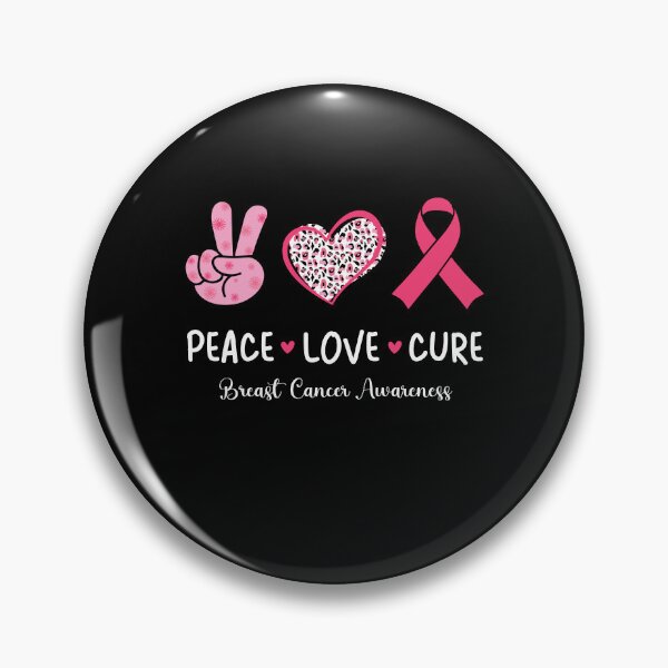 Item preview, Peace Love Cure Breast Cancer Awareness designed and sold by Antdoodle.