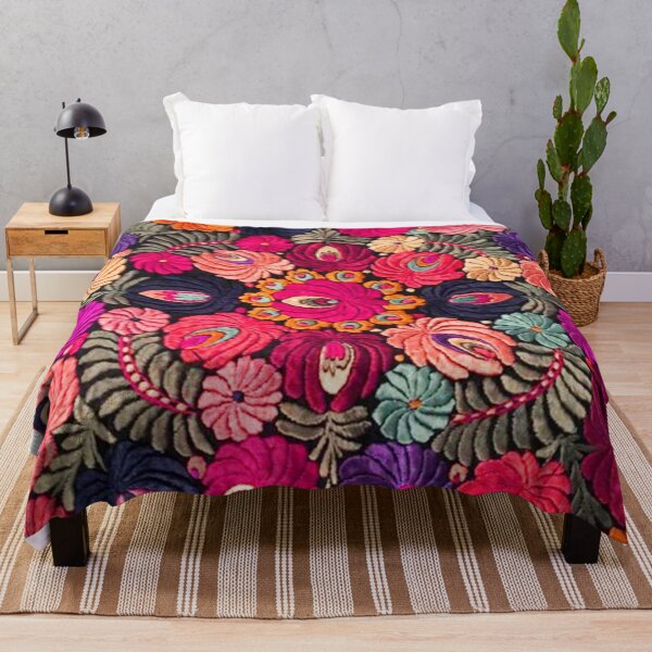 Item preview,  Vibrant Folk Floral Embroidery designed and sold by Choopstores.