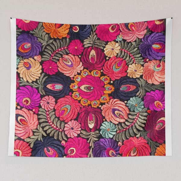 Item preview,  Vibrant Folk Floral Embroidery designed and sold by Choopstores.