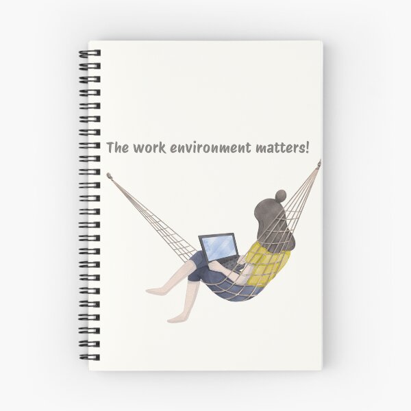 Item preview, Work environment matters, work from a hammock designed and sold by Noydee Red Salavan.