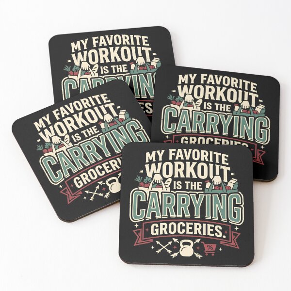 Item preview, My Favorite Workout Is Carrying Groceries Funny Fitness designed and sold by DuckOddity.