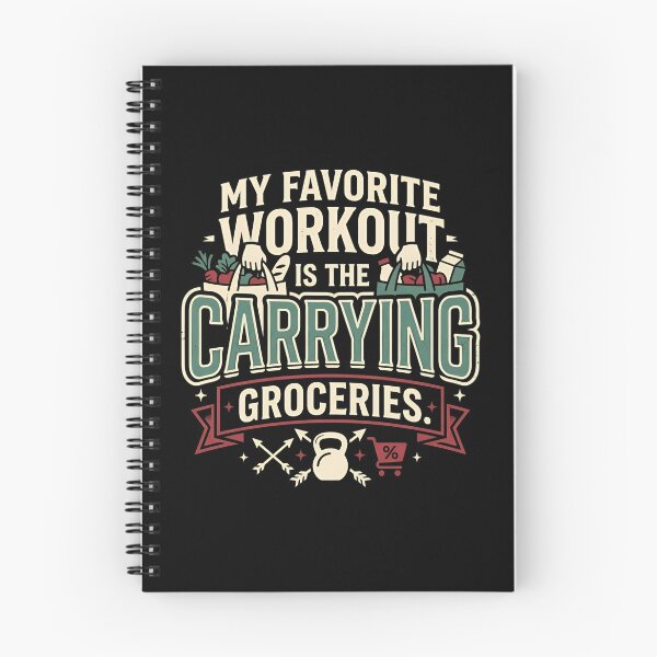 Item preview, My Favorite Workout Is Carrying Groceries Funny Fitness designed and sold by DuckOddity.