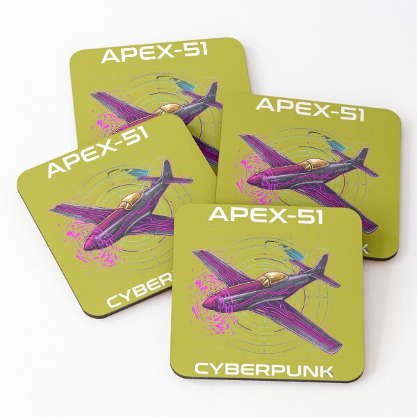 Item preview, Cyberpunk Aircraft Apex 51 Neon Sci-Fi designed and sold by Fairytale_Flowers.