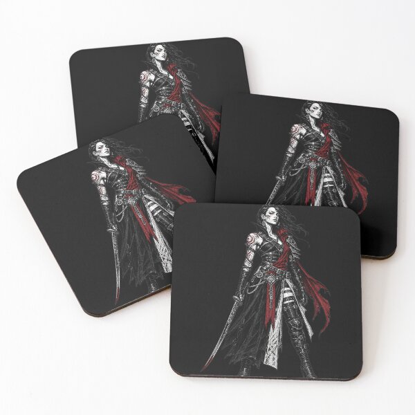Item preview, ​Shadow Blade Rogue – Crimson & Black Gothic Fighter  designed and sold by Creatby7030.