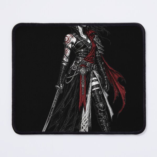 Item preview, Shadow Blade Rogue – Crimson & Black Gothic Fighter designed and sold by Creatby7030.