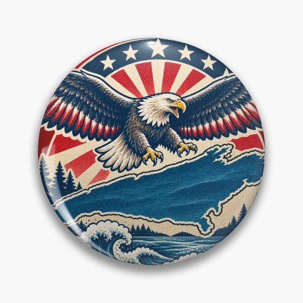 Item preview, Lake America - Freedom Runs Deep designed and sold by ShineEyePirate.