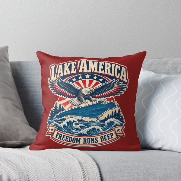 Item preview, Lake America - Freedom Runs Deep designed and sold by ShineEyePirate.