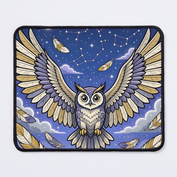 Item preview, Cosmic Flying Owl Under Starry Night Sky designed and sold by Herodestroyer.