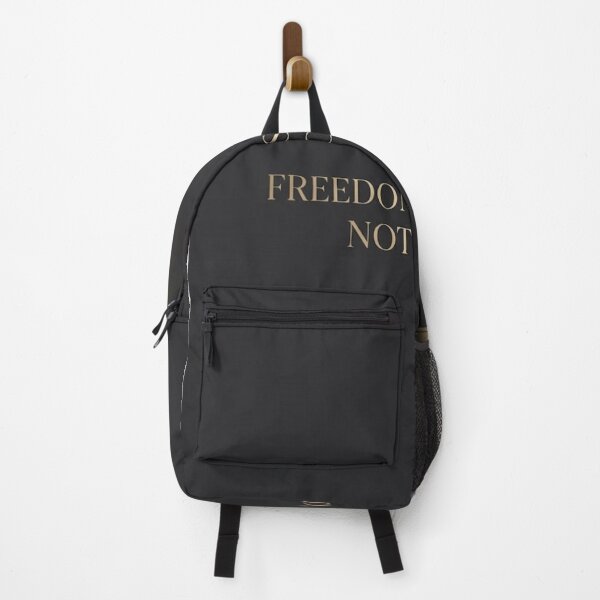 Item preview, Freedom Is Funded, Not Found | Gold Accent Typography Print designed and sold by Zaramodo.