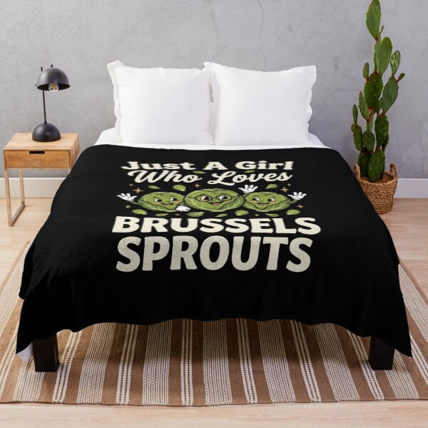 Item preview, just a girl who loves Brussels sprouts designed and sold by domostore.