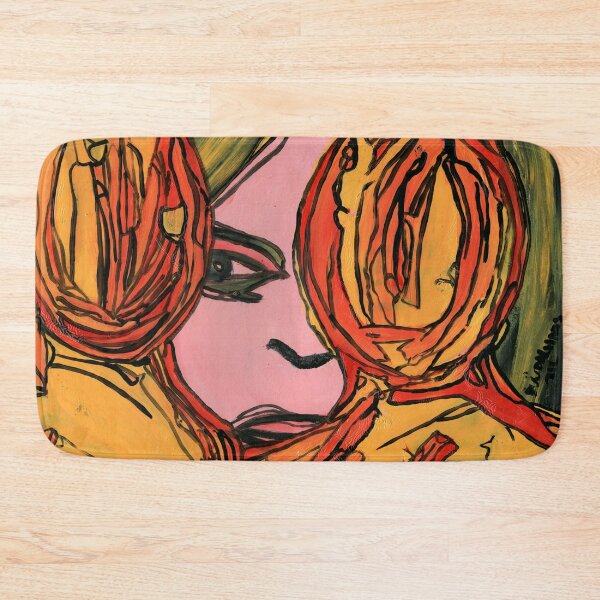 Item preview, Gaze Through the Warmth – Expressionist Portrait Study designed and sold by Dwaalhaas.com.