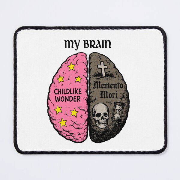 Item preview, My Brain – Childlike Wonder & Memento Mori designed and sold by witchlingart.