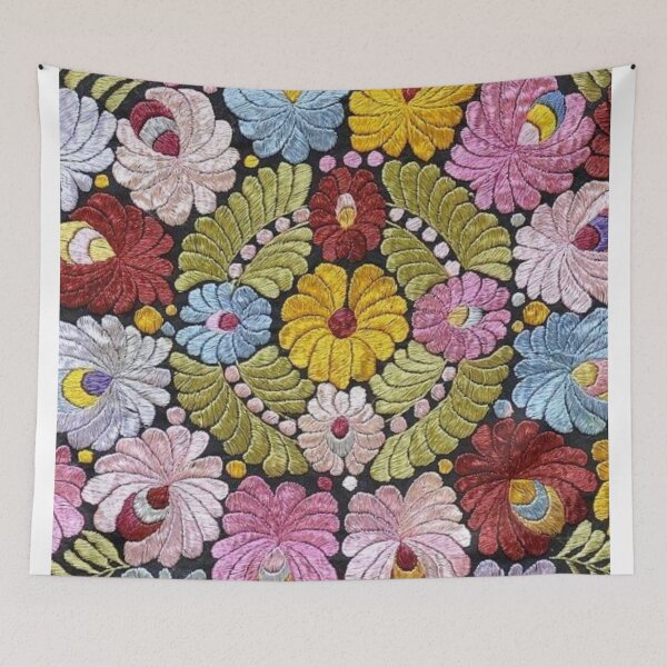 Item preview,  Vibrant Folk Floral Embroidery designed and sold by Choopstores.