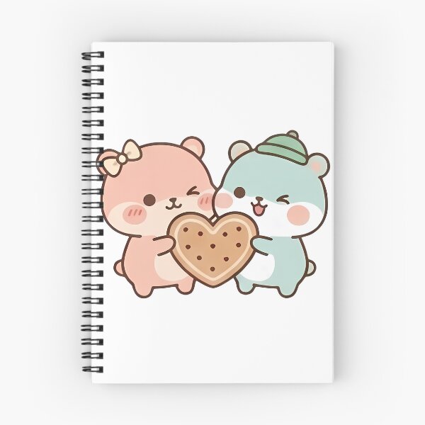 Item preview, Kawaii Cute Bears Holding Heart Cookie designed and sold by Cuddly-Critters.