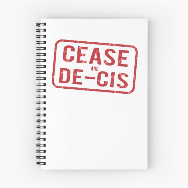 Item preview, Transgender Pride Cease and De-Cis Stamp Sticker designed and sold by goodfriendkyle.