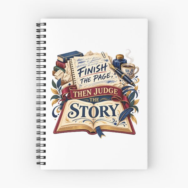 Item preview, Finish the Page Then Judge the Story designed and sold by Mosslume Studio.