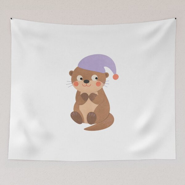 Item preview, Otter Under a Moon Hat designed and sold by The-Art-of-D.