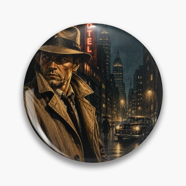 Item preview, Midnight Detective — Rainy Noir City designed and sold by AcornAndPebble.