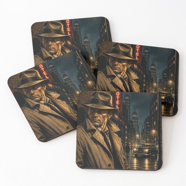 Item preview, Midnight Detective — Rainy Noir City designed and sold by AcornAndPebble.