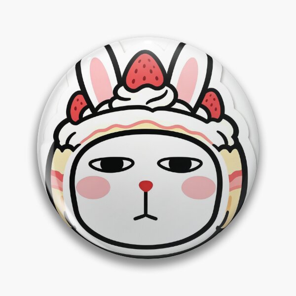 Item preview, Strawberry Shortcake Bunny Cute Sticker designed and sold by saiwao.
