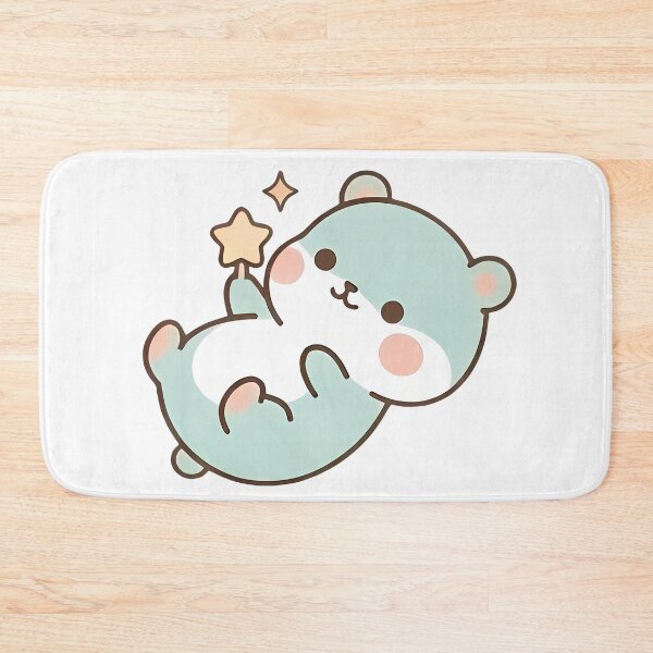 Item preview, Kawaii Cute Mint Bear Floating Magic Star designed and sold by Cuddly-Critters.