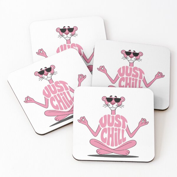 Item preview, Cool Pink Panther Meditation Cartoon Design designed and sold by aloksahu123.