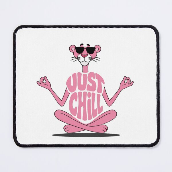 Item preview, Cool Pink Panther Meditation Cartoon Design designed and sold by aloksahu123.