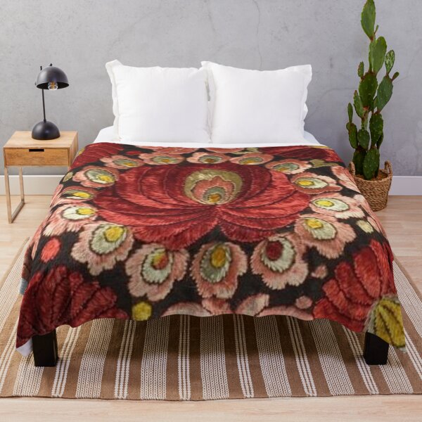 Item preview, Vibrant Folk Floral Embroidery designed and sold by Choopstores.