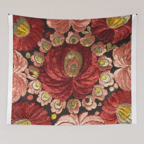 Item preview,   Vibrant Folk Floral Embroidery designed and sold by Choopstores.