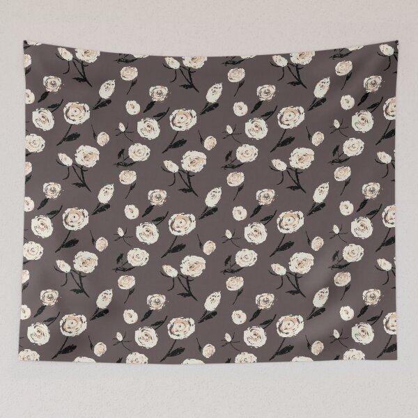 Item preview, Rose Garden - Brown and Cream designed and sold by sheseddit.