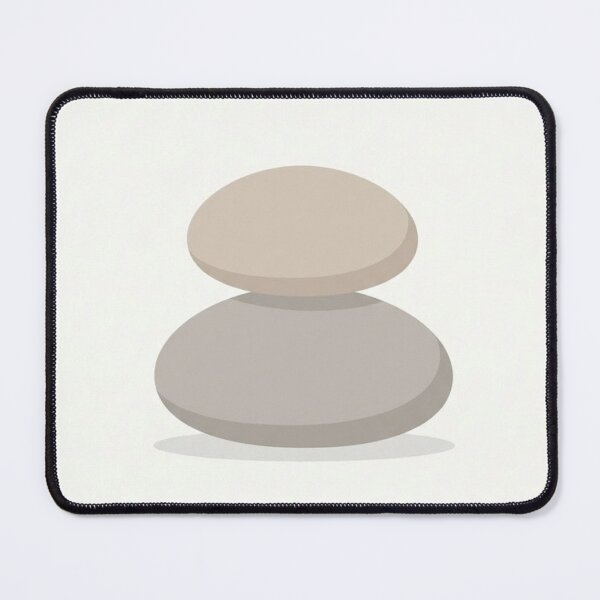 Item preview, Two Stacked River Stones | Minimalist Wabi-Sabi Study designed and sold by Zaramodo.