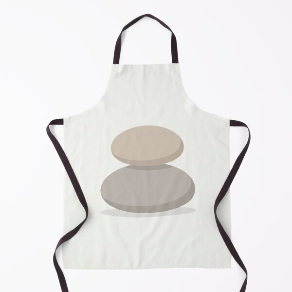 Item preview, Two Stacked River Stones | Minimalist Wabi-Sabi Study designed and sold by Zaramodo.