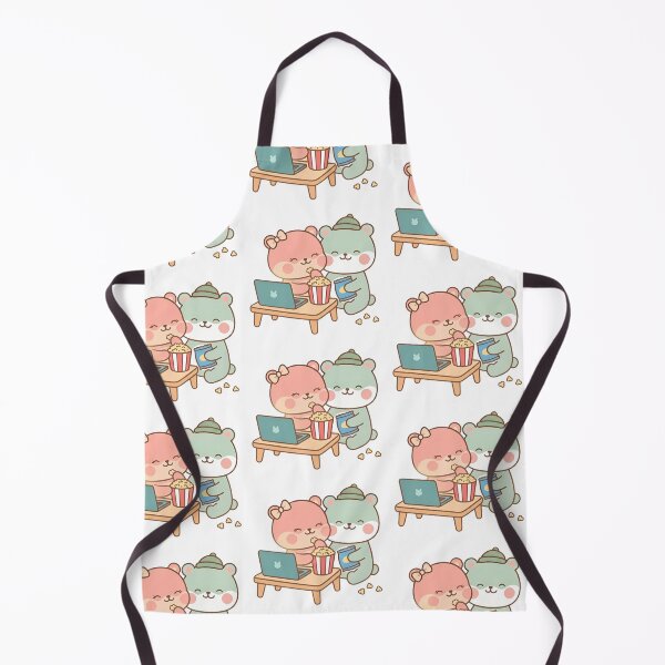 Item preview, Kawaii Cute Bears Cozy Movie Night Date designed and sold by Cuddly-Critters.