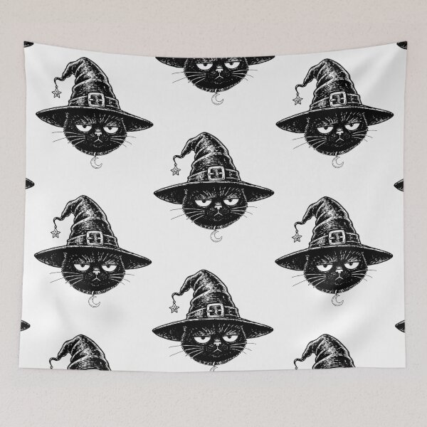 Item preview, Grumpy Witch Cat designed and sold by Marianarcezar.