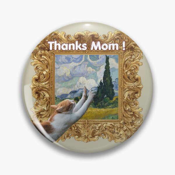 Item preview, Cat scratching Van Gogh humor designed and sold by 247DesignStudio.