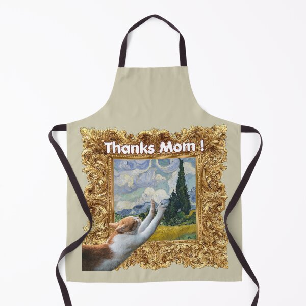 Item preview, Cat scratching Van Gogh humor designed and sold by 247DesignStudio.