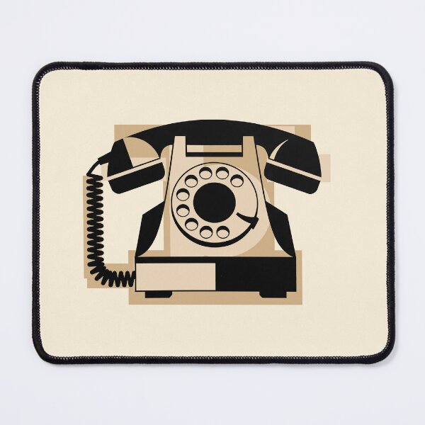 Item preview, Retro 70s Rotary Phone Pop Art Mid Century Graphic Illustration designed and sold by KiwiRider.