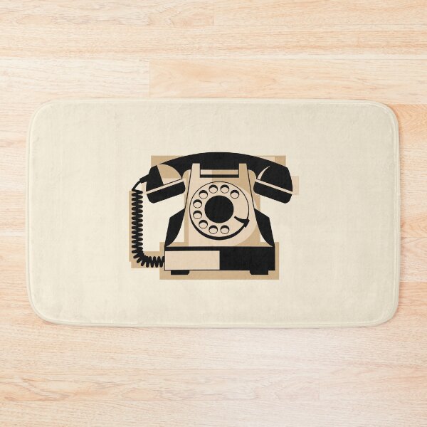 Item preview, Retro 70s Rotary Phone Pop Art Mid Century Graphic Illustration designed and sold by KiwiRider.