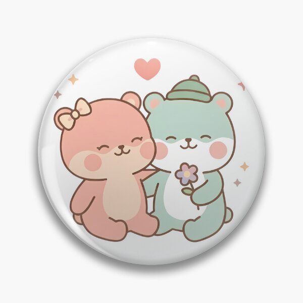 Item preview, Kawaii Cute Bears Pastel Flower designed and sold by Cuddly-Critters.
