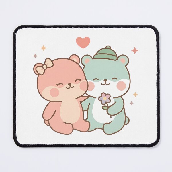 Item preview, Kawaii Cute Bears Pastel Flower designed and sold by Cuddly-Critters.
