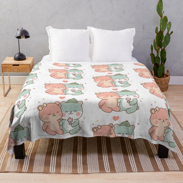 Item preview, Kawaii Cute Bears Pastel Flower designed and sold by Cuddly-Critters.