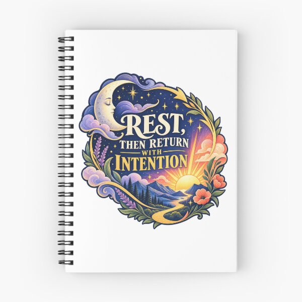 Item preview, Rest Then Return With Intention designed and sold by Mosslume Studio.