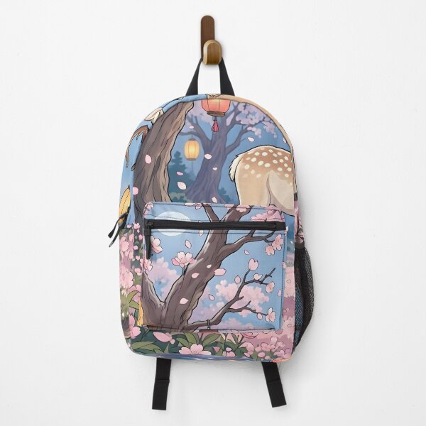 Item preview, Magical Deer In Cherry Blossom Lantern Forest designed and sold by Herodestroyer.