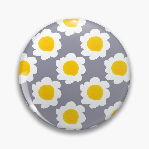 Item preview, Scandi Slate Blue Daisy Pattern Mid Century Retro Floral designed and sold by CaramelCo.