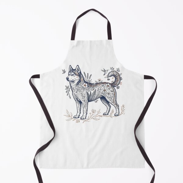 Item preview, Siberian Husky Botanical Illustration designed and sold by SUP-R-Ts.