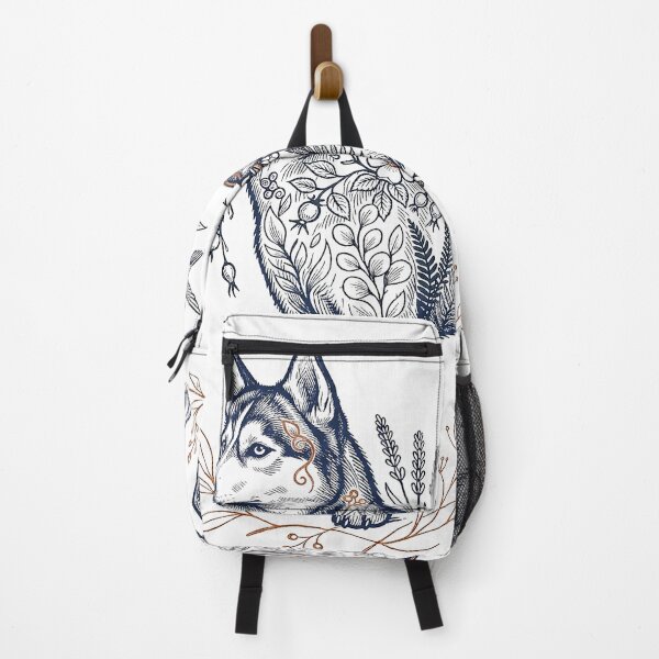 Item preview, Siberian Husky Botanical Illustration designed and sold by SUP-R-Ts.