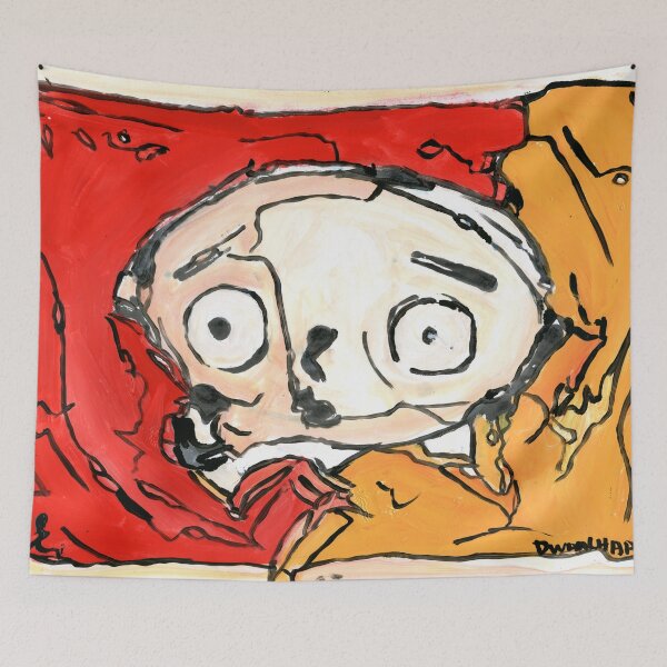 Item preview, Stewie’s Awakening – Expressionist Pop Character Study designed and sold by Dwaalhaas.com.