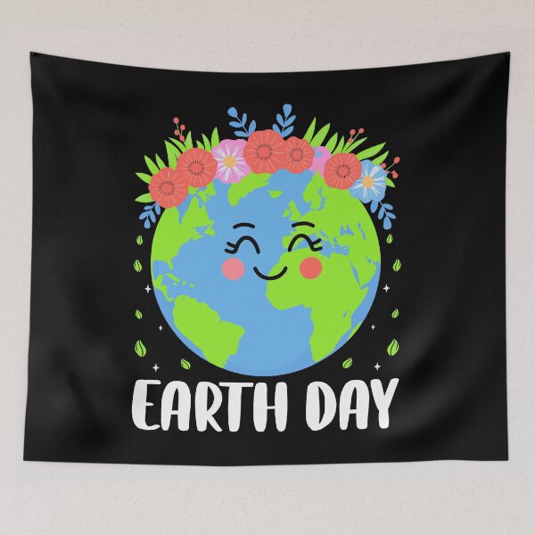 Item preview, Earth Day Cute Planet Flowers – Save The Earth Environmental Design designed and sold by drawwiika+44.