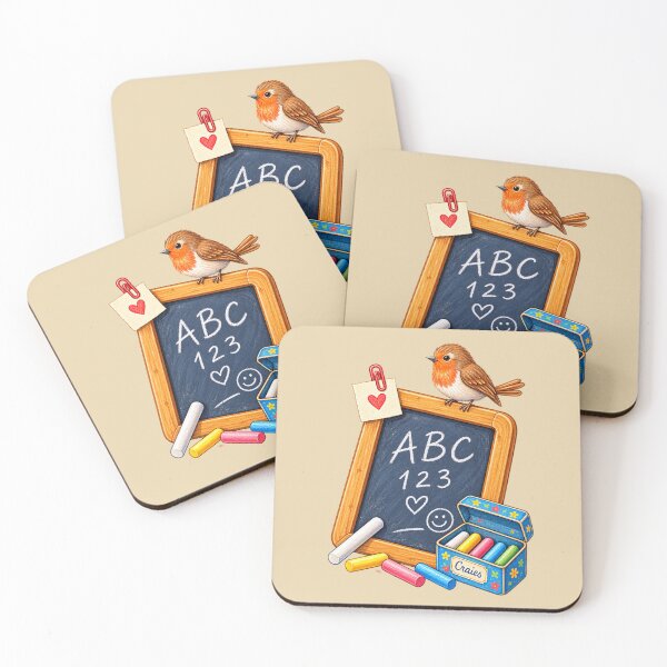 Item preview, Charming Vintage School Slate & Robin designed and sold by JessouArt.